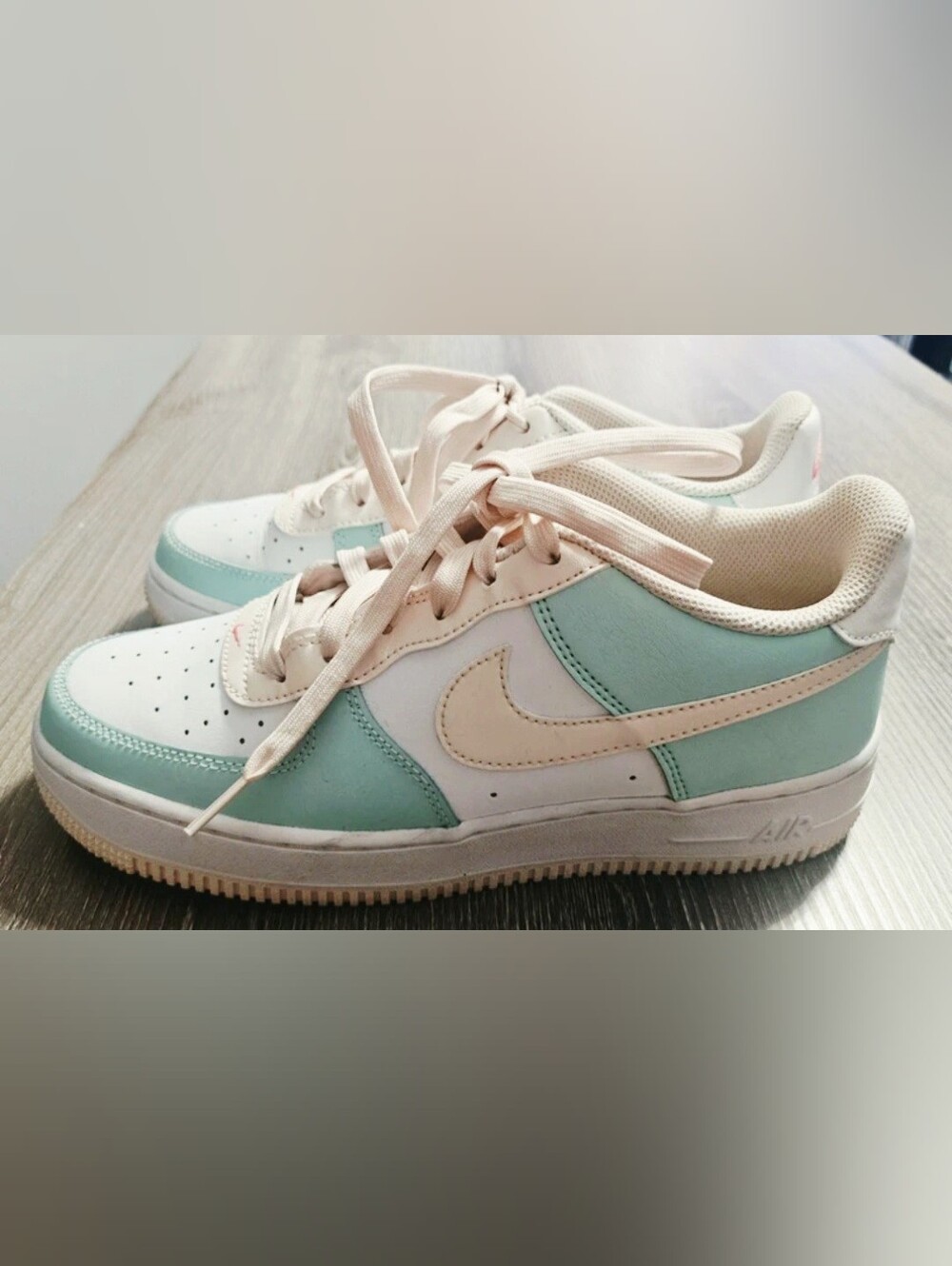 Youth Nike Air Force 1 Low Emerald Rise Guava Ice size 6.5Y with OG Box
